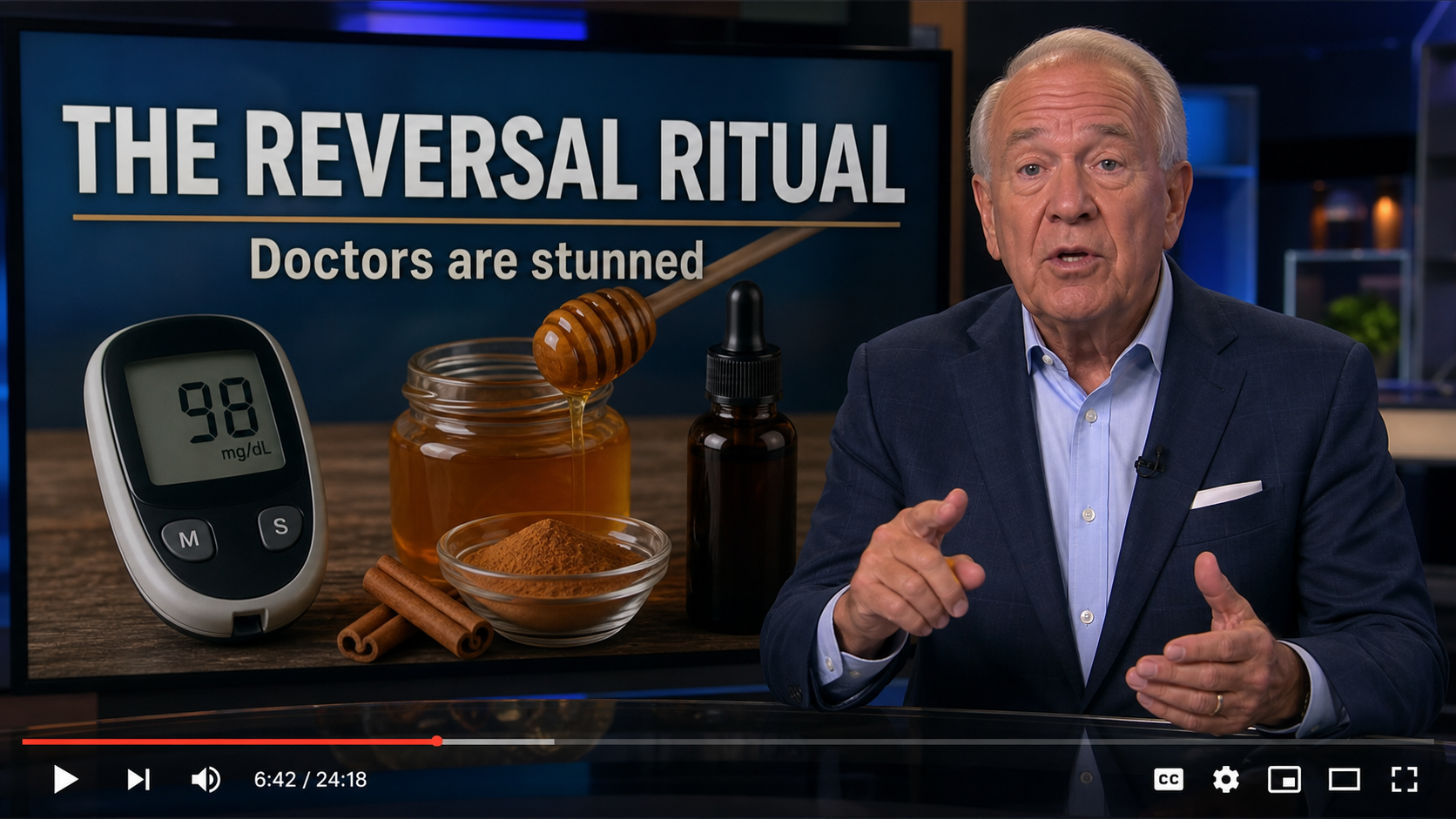 Diabetes Reversal Ritual Scam: Fake AI Ads Exposed 1 Realistic reconstruction of a diabetes reversal ritual scam video