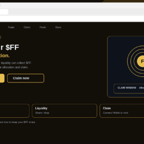 Fake Falcon $FF airdrop claim page with Connect Wallet