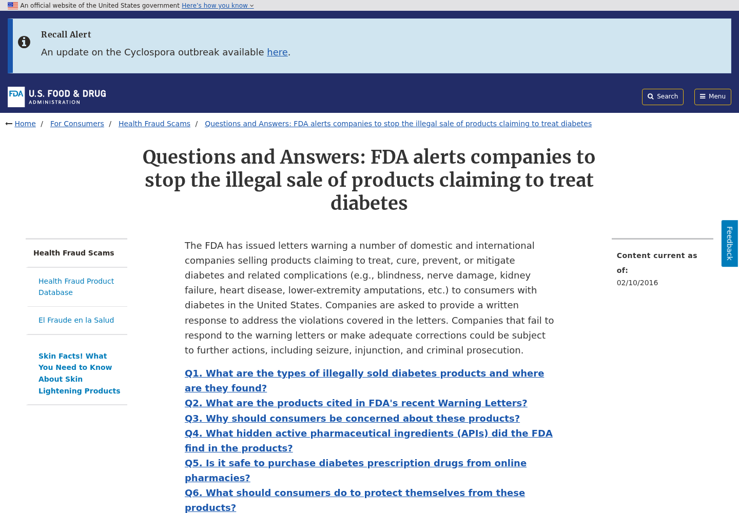 Diabetes Reversal Ritual Scam: Fake AI Ads Exposed 2 FDA questions and answers on illegally sold diabetes treatment products