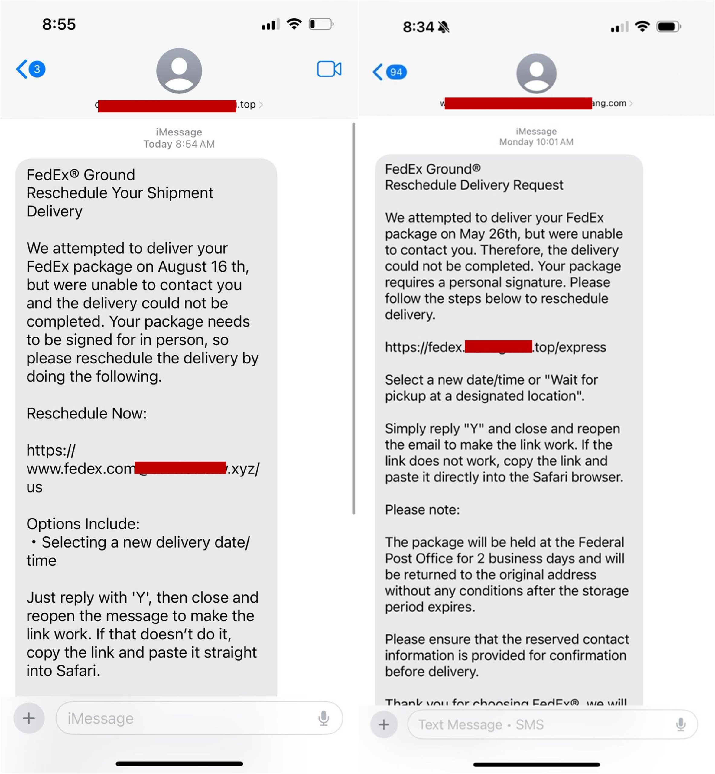FedEx Ground Text Scam: Fake Redelivery Fee Trap