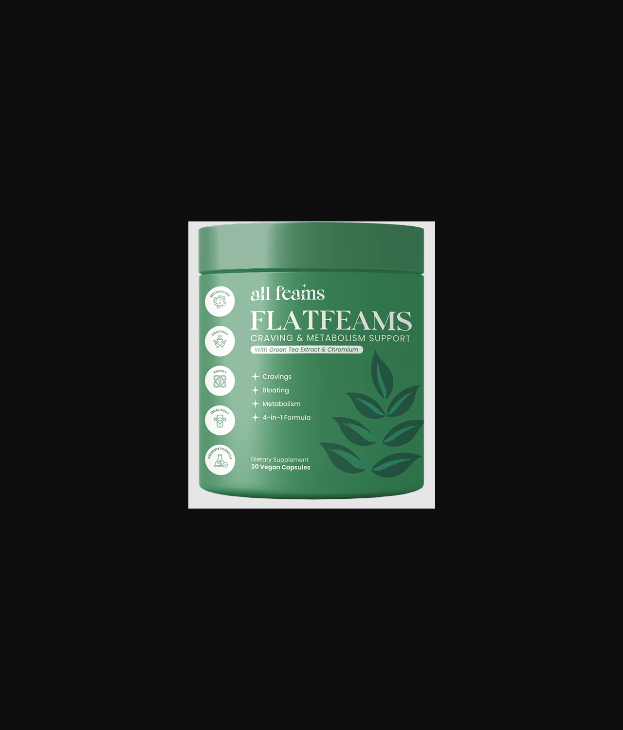 Flat Femme craving and metabolism support capsules sold by AllFemme