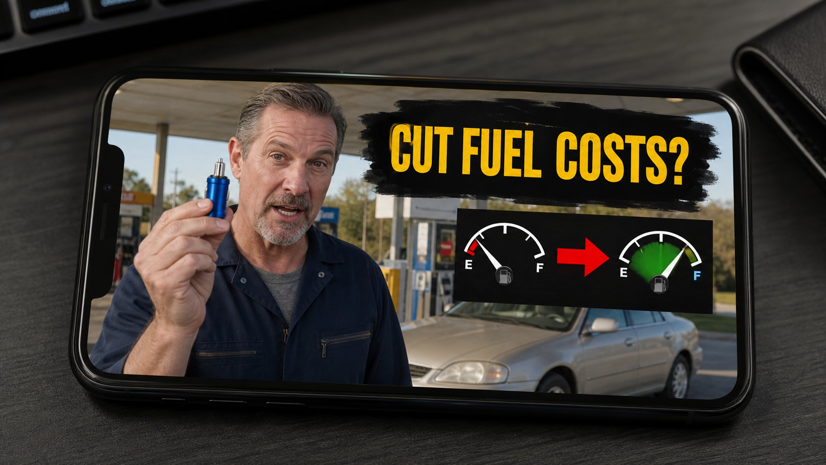 Fuel Saver Plug Scam Exposed: Fake Mileage Claims and Hidden Monthly Fees 1 Fuel saver plug scam advertisement promising lower fuel costs