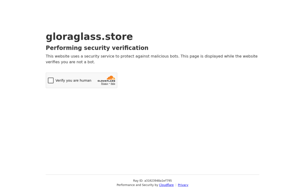 Gloraglass.store scam