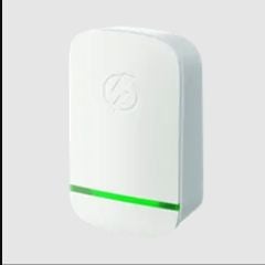 White electricity saving box with a green LED strip used by HiddenPowerLoss and labeled StopWatt device in the website code