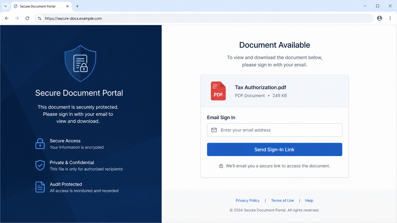 IRS document available email scam credential page example