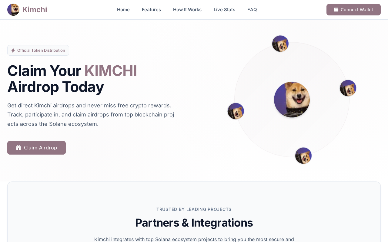 Kimchi Airdrop EXPOSED: Fake $KIMCHI Claim Pages Drain Wallets 1 Fake $KIMCHI airdrop claim page with Connect Wallet