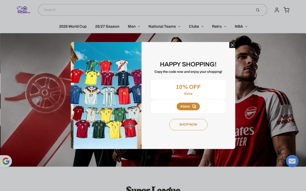 Kitsoc1.com EXPOSED - Real or Fake Store? Investigation 1 Kitsoc1.com scam