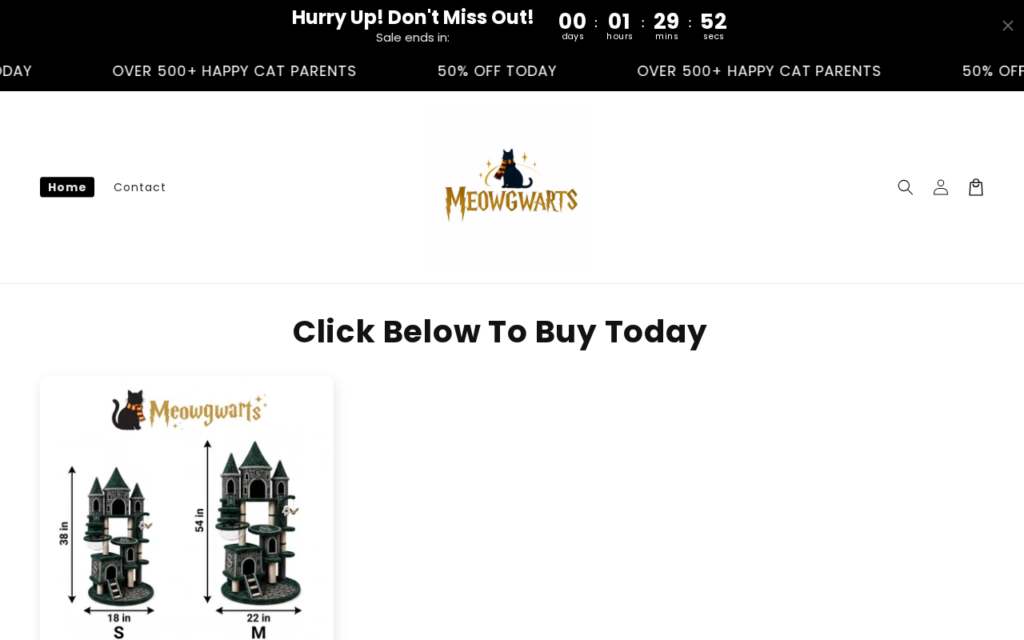 Meowgwarts.com EXPOSED - Real or Fake Store? Investigation 1 Meowgwarts.com scam
