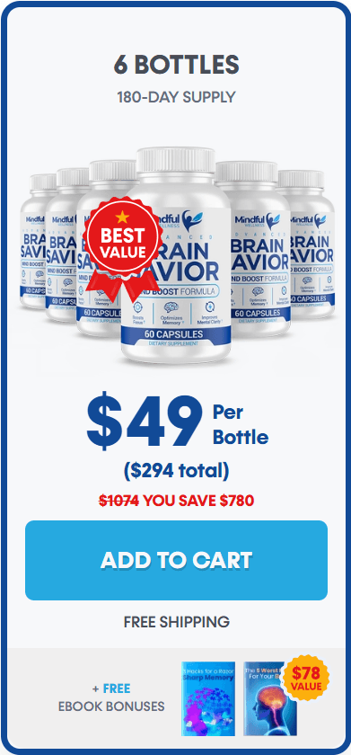 Mind Honey 60 Reviews Exposed: Fake or Real? Full Scam Investigation 2026 2 Mind Honey offer showing six Brain Savior bottles for a $294 total