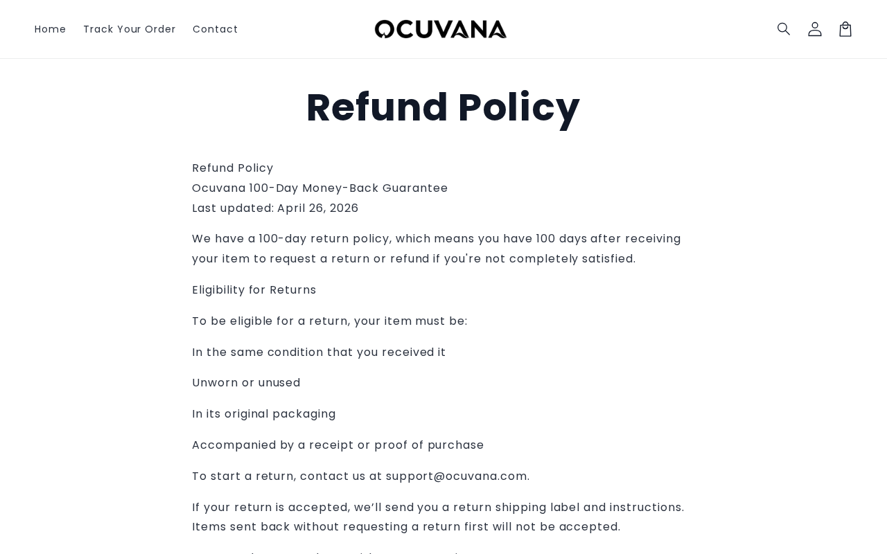 Ocuvana Liver Support Reviews: Scam or Legit? 2 Ocuvana refund policy