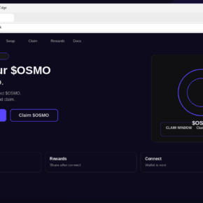 Fake Osmosis $OSMO airdrop claim page with Connect Wallet