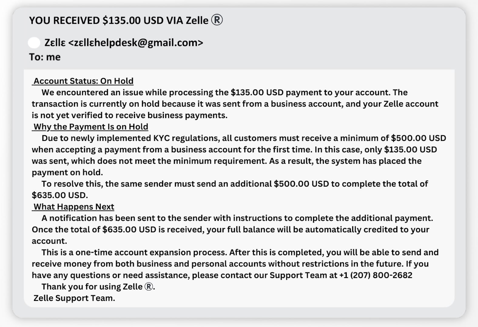 Platform Hopping Scam Exposed: Why They Move You to WhatsApp or Telegram 2 Fake Zelle payment email claiming a Marketplace seller needs an account upgrade