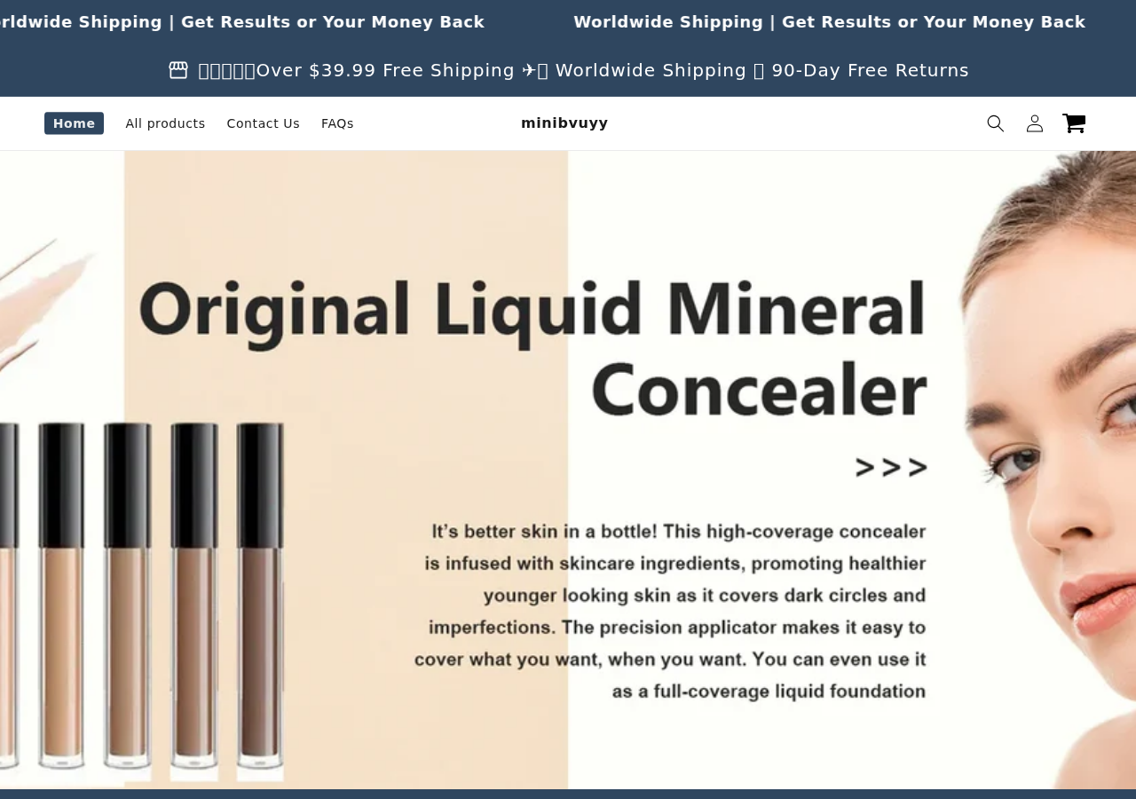 Generic minibvuyy storefront showing cosmetics instead of a telecom business