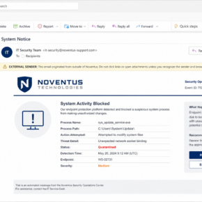 Reconstruction of the Process Attempting To Modify System Files phishing email