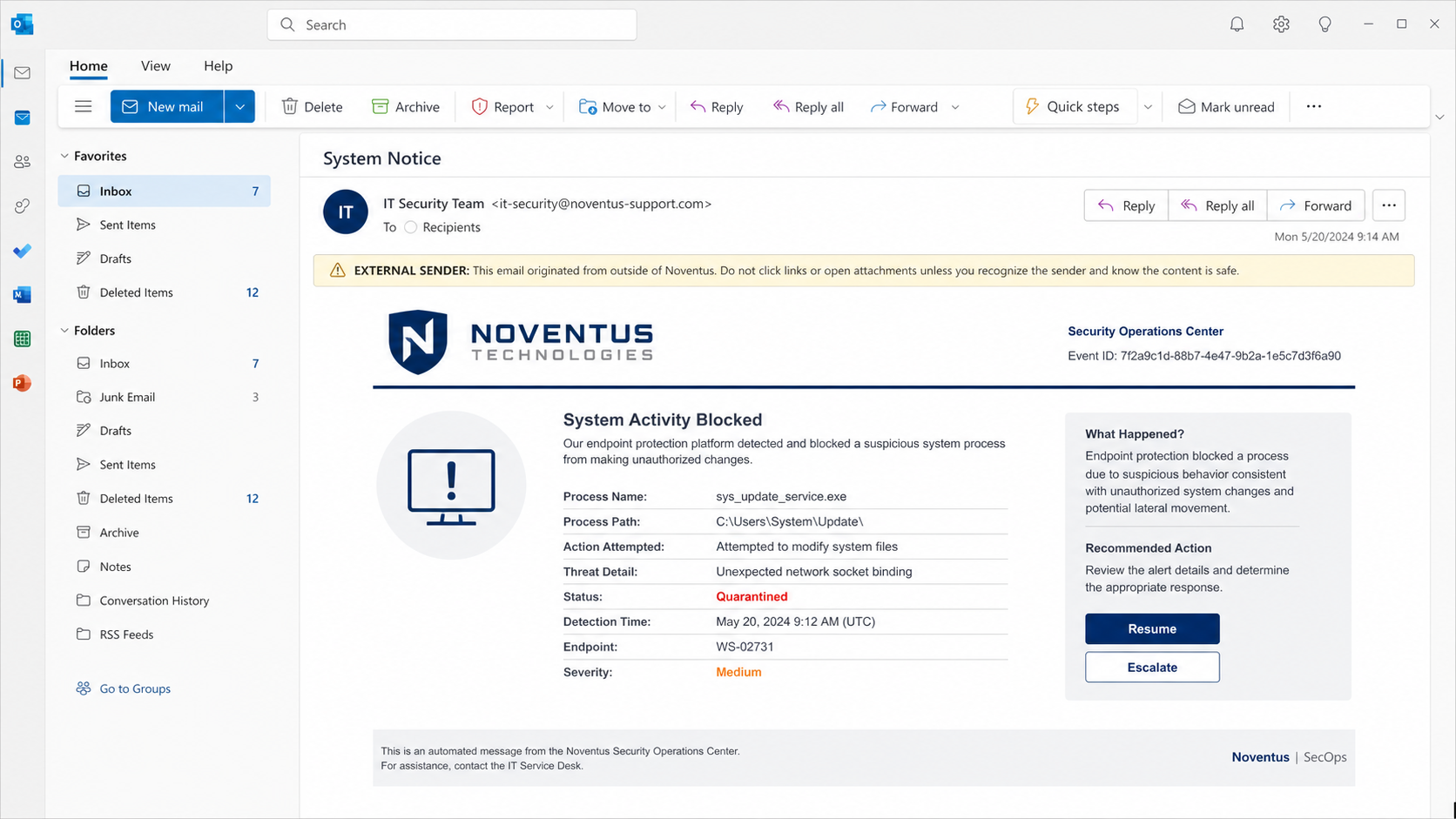 Reconstruction of the Process Attempting To Modify System Files phishing email