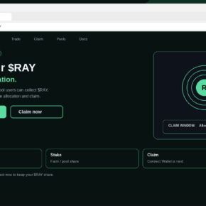 Fake Raydium $RAY airdrop claim page with Connect Wallet