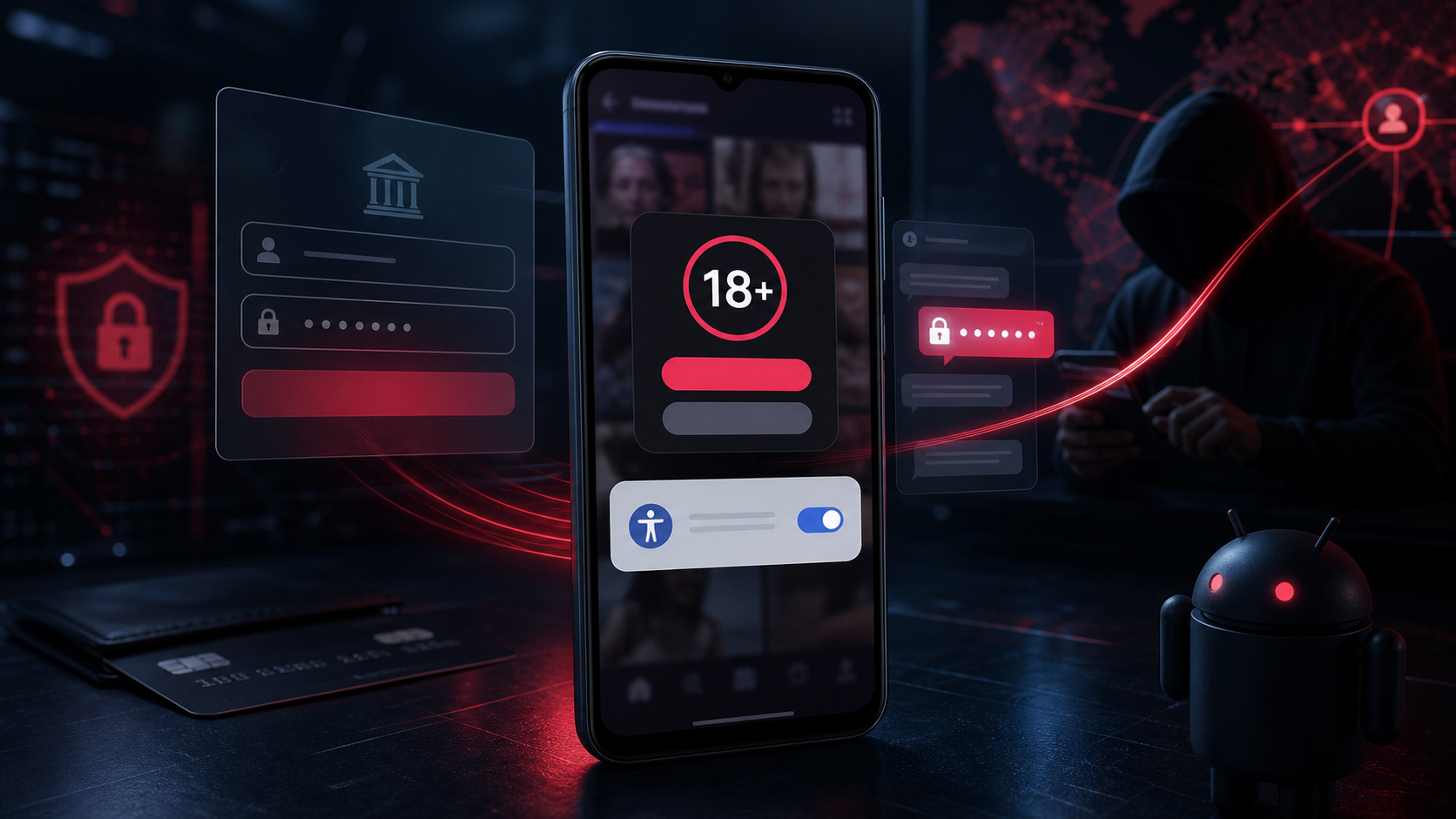 Rokarolla Android Banking Trojan: How the Fake TikTok 18+ App Takes Control 1 Rokarolla Android banking trojan abusing Accessibility permissions and stealing credentials