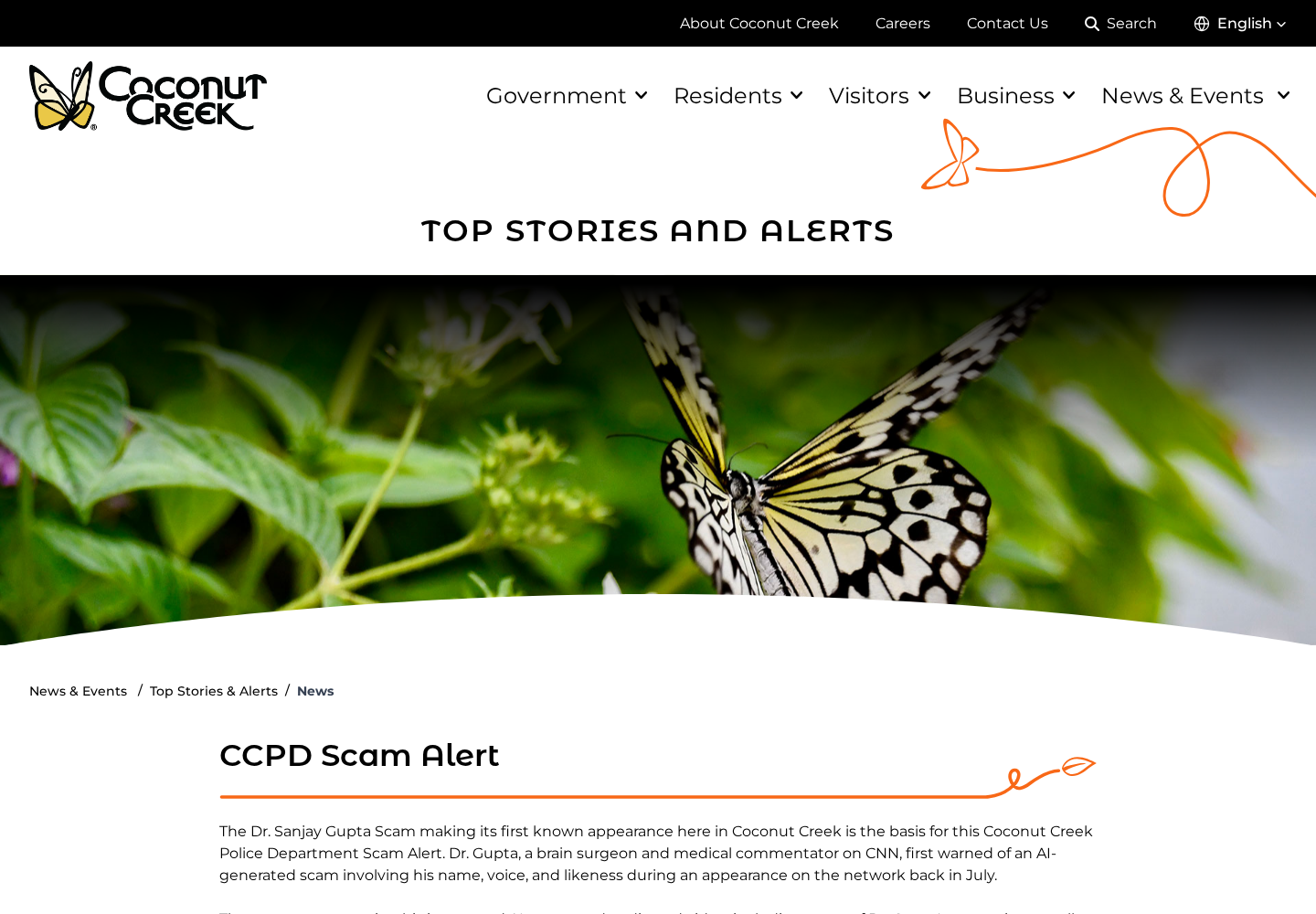 Dr. Sanjay Gupta Gelatin Recipe Scam: Fake CNN Ads Exposed 2 Coconut Creek Police Department alert about an AI scam using Dr. Sanjay Gupta's likeness