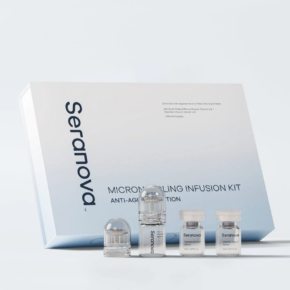 Seranova Microneedling Infusion Kit with applicator and peptide serum vials