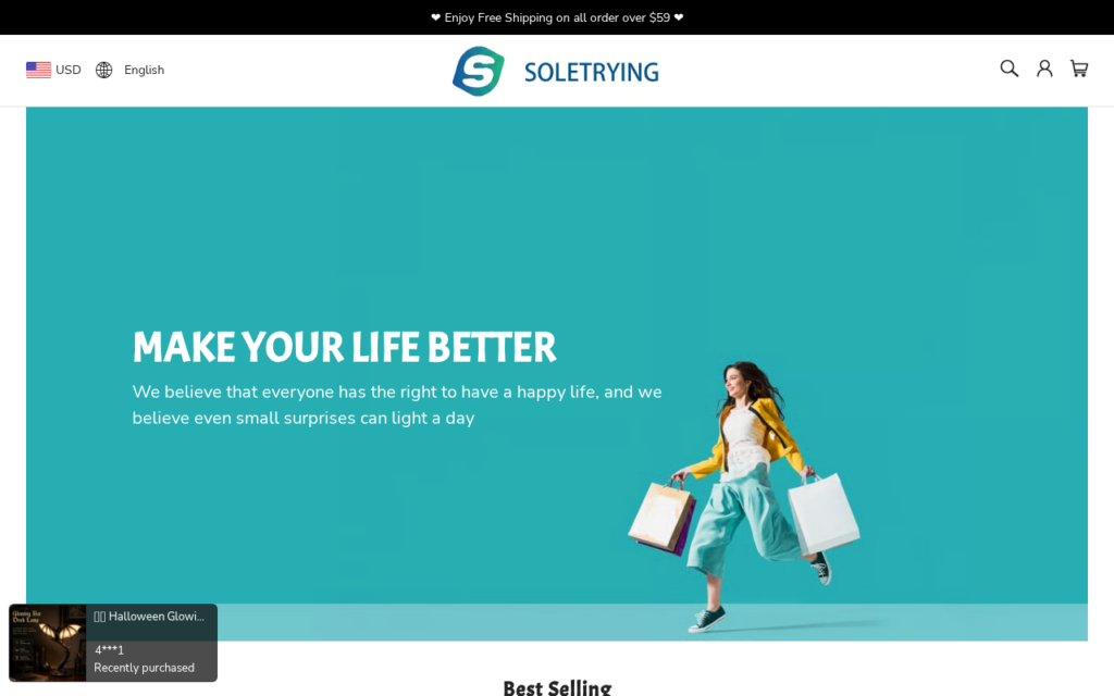 Soletrying.com EXPOSED - Scam or Legit? What to Know 1 Soletrying.com scam