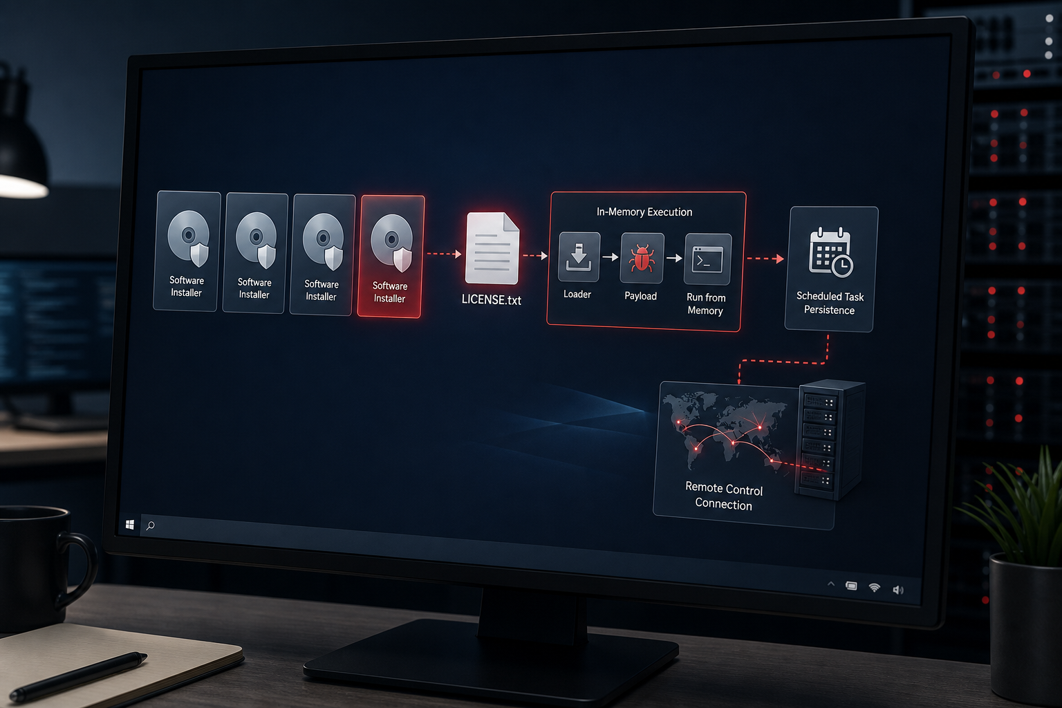 Starland RAT hidden inside a fake Windows software installer