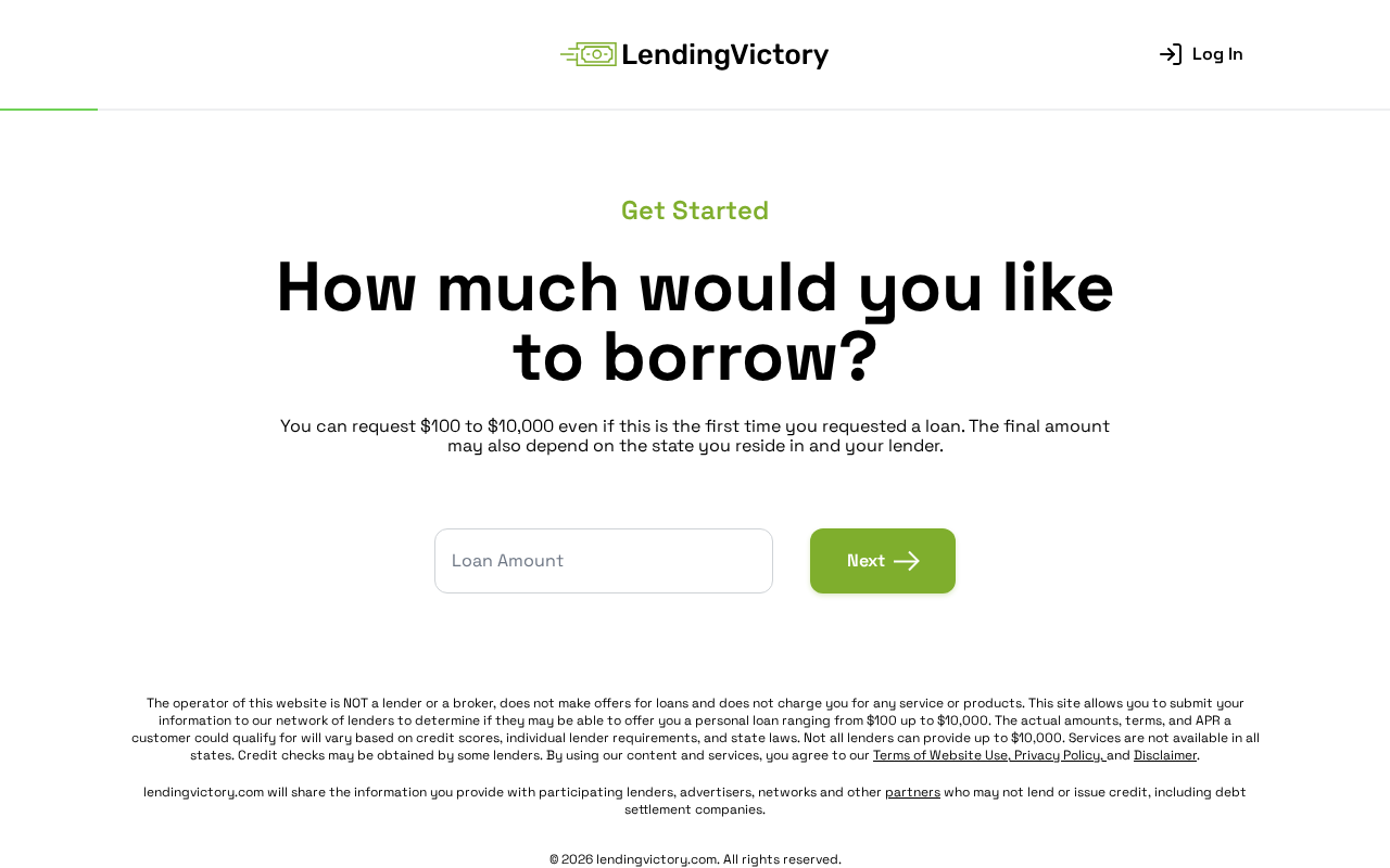 Lending Victory EXPOSED: SSN Lead Mill, Not a Lender 2 LendingVictory start form asking how much you would like to borrow from $100 to $10,000