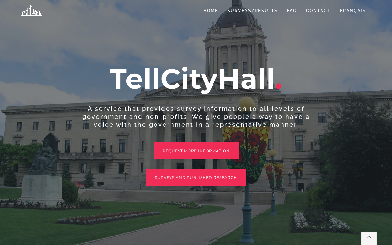 Tell City Hall EXPOSED: Real Surveys, Not Your City Hall 1 Official TellCityHall.ca homepage with the TellCityHall name over a government building photo