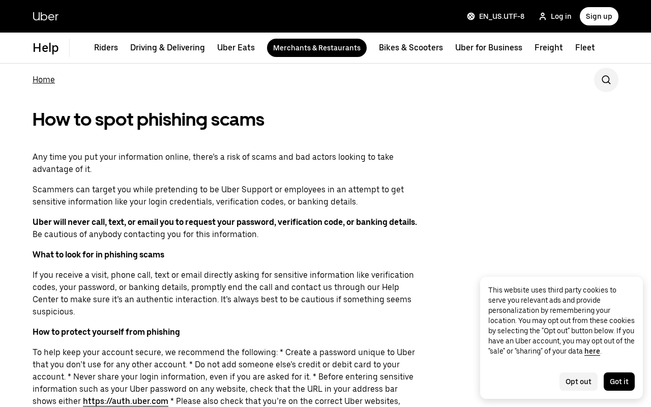 Uber Code Text EXPOSED: They Want the SMS, Not a Ride 1 Official Uber Help page How to spot phishing scams stating Uber will never request a verification code