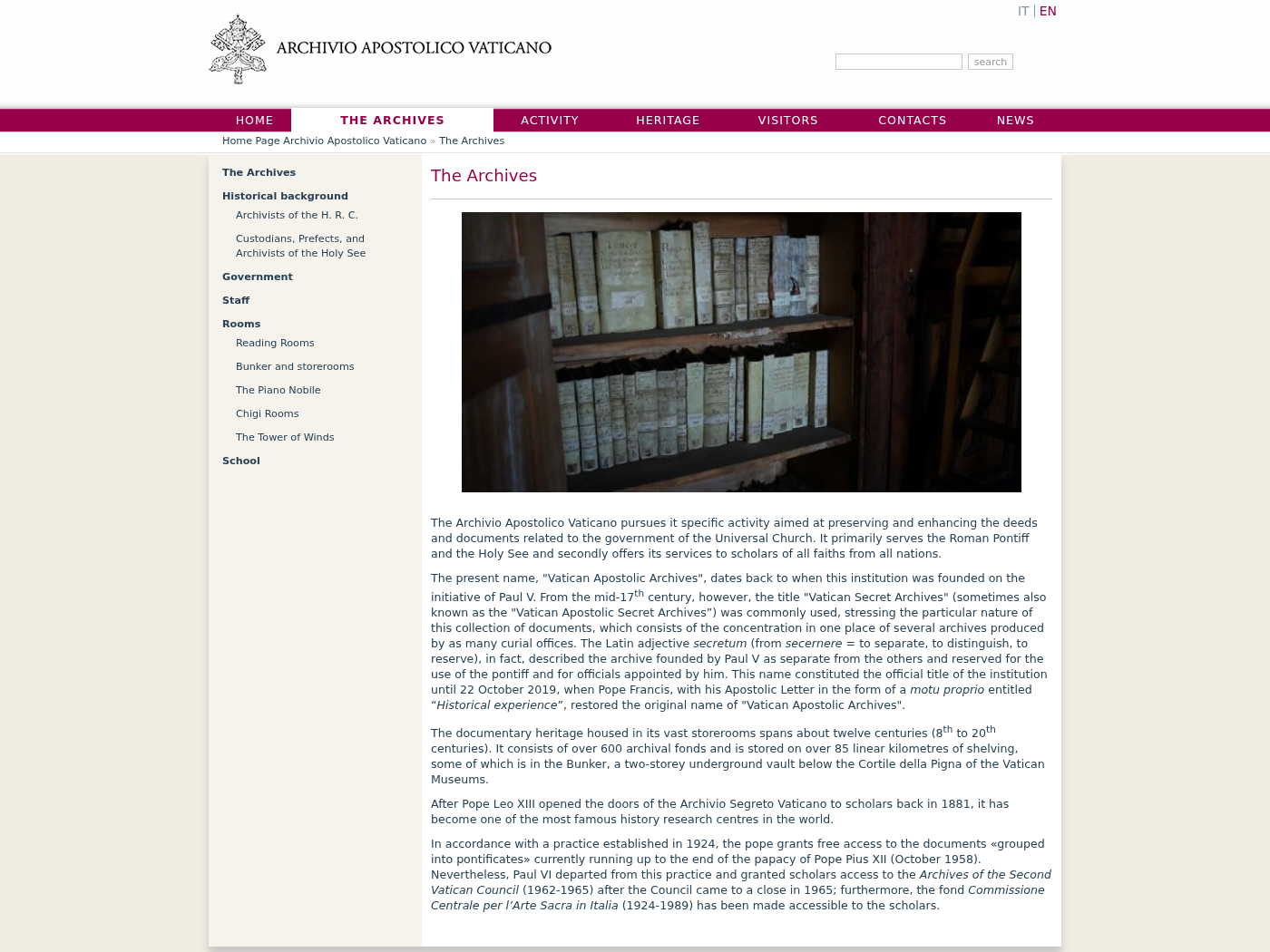Pope Leo Vatican Diabetes Cure Exposed: Fake or Real? Full Investigation 2 Official Vatican Apostolic Archives website explaining the historical records preserved in its collection