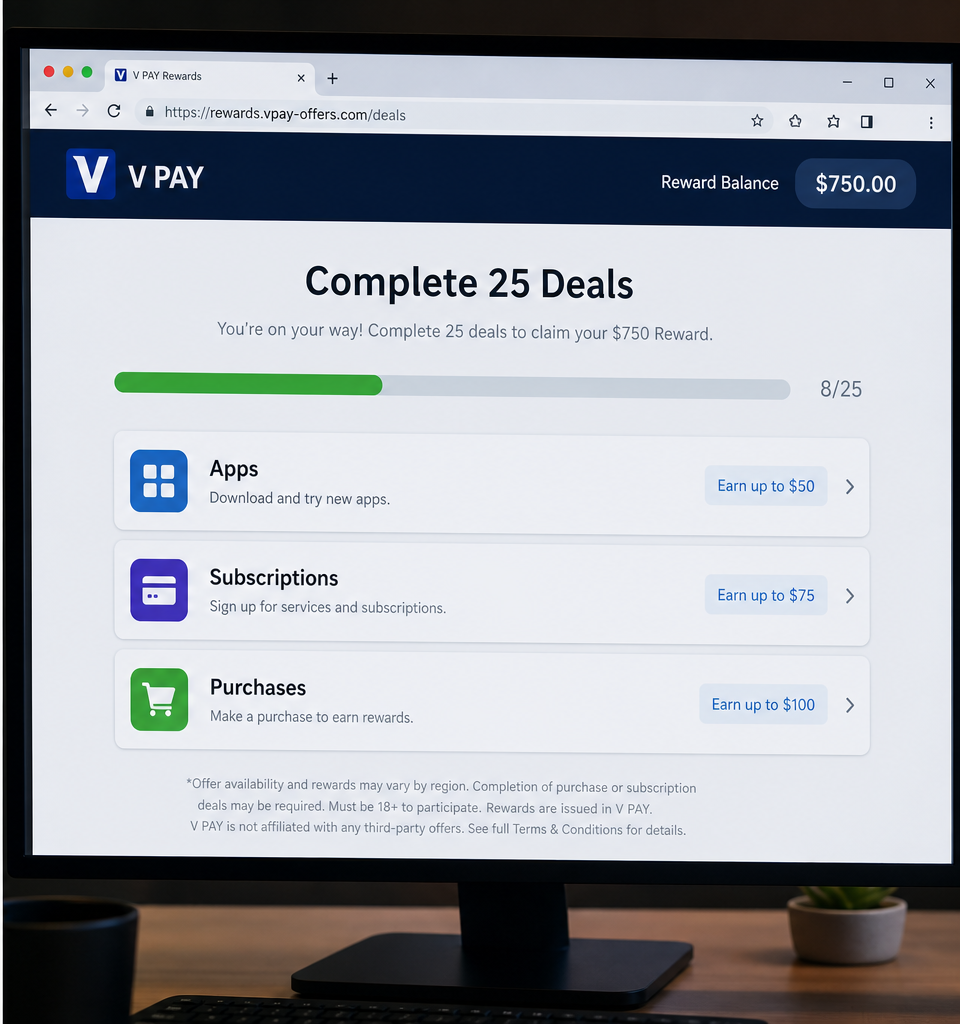 $750 Venmo Spring Survey Scam: Fake Reward Funnel 2 Reconstruction of a reward site requiring 25 deals for a payment app reward