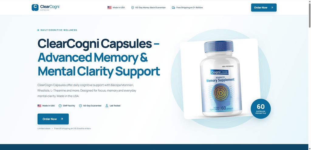 ClearCogni Capsules Supplement EXPOSED – Scam or Legit? Investigation 1 1 30
