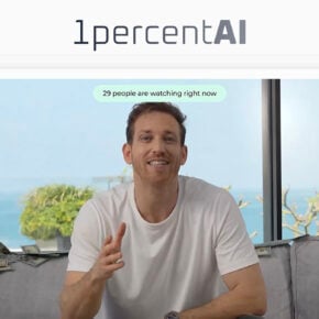 1 Percent AI sales video promoting automatic online income