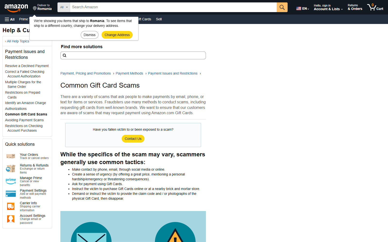 Amazon Christmas Survey Scam Exposed: The Fake TikTok Gift Card Trap Online 2 Amazon help page warning about fake surveys that request personal or banking information