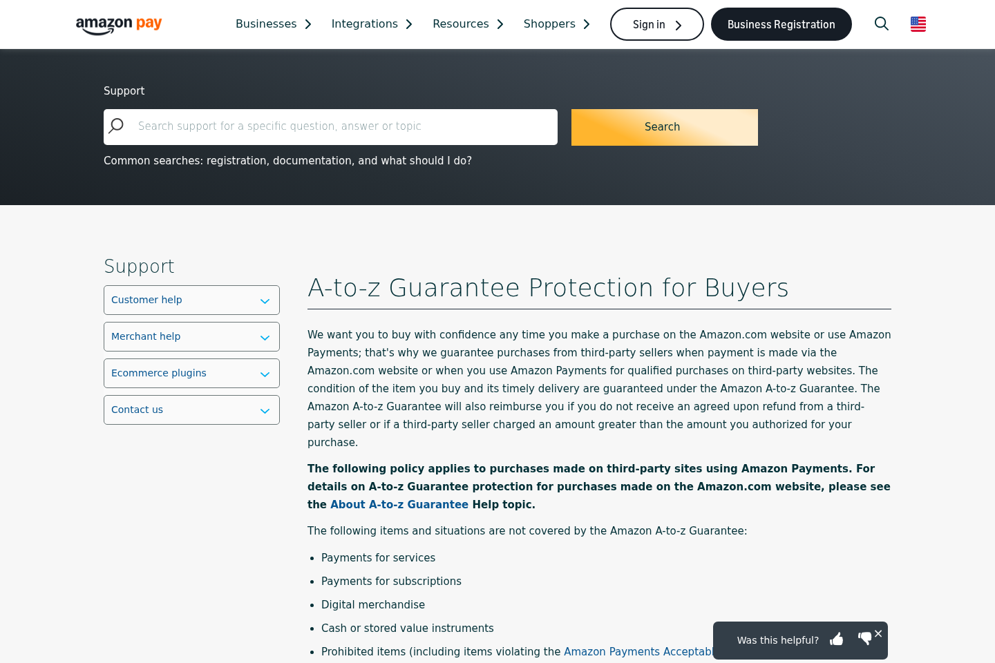 Amazon A-to-z Guarantee guidance for buyers who received wrong or materially different items