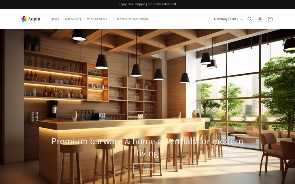 Aopin.shop EXPOSED - Store Scam or Legit? What We Found 1 Screenshot of Aopin.shop