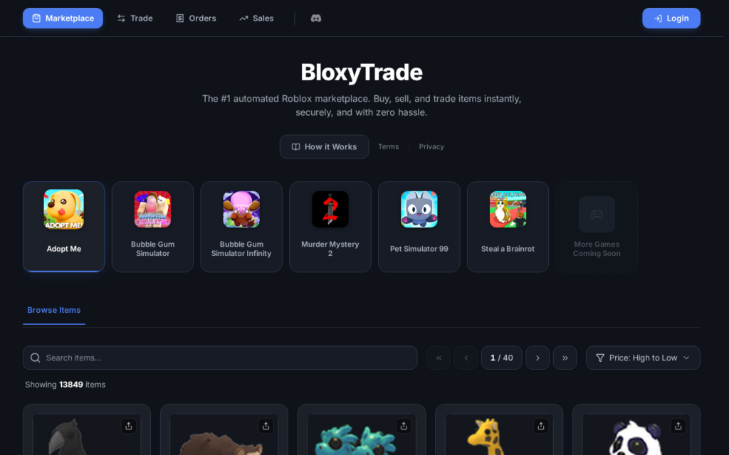 Bloxy.trade EXPOSED - Fake or Real? Store Investigation 1 Bloxy.trade scam