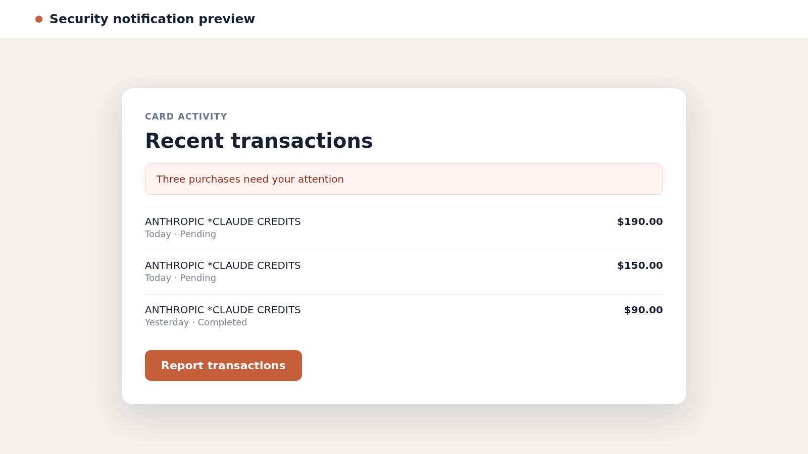 Claude AI Credit Card Fraud: How Unauthorized Charges Drain Bank Accounts 1 Reconstructed bank activity showing repeated unauthorized Claude credit purchases