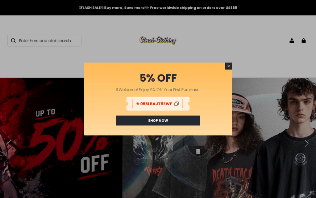 Cloudclothingstore.com scam