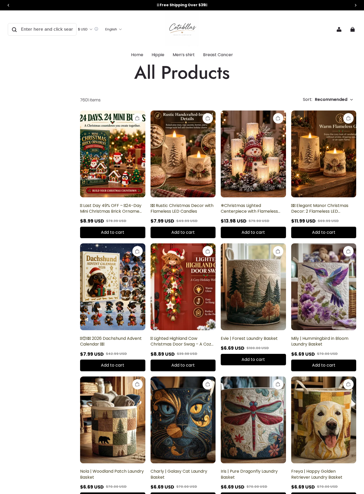Cotabllas Exposed: Huge Discounts, AI Images and Online Store Risks Checked 2 Cotabllas catalog showing 7,601 items, extreme discounts and inconsistent product imagery