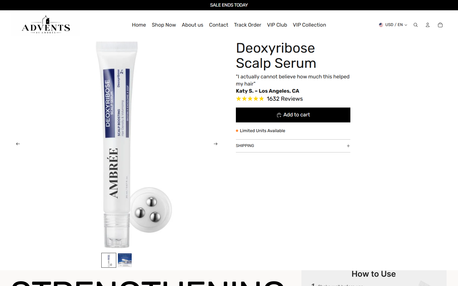 Deoxyribose Scalp Serum Ads: Science or Hype? 2 Another retailer offering a similar Deoxyribose Scalp Serum bottle with a large review count