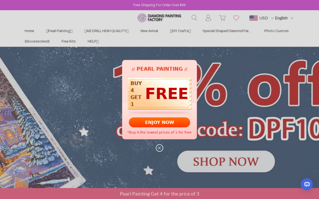 Diamondspaintingfactory.com scam