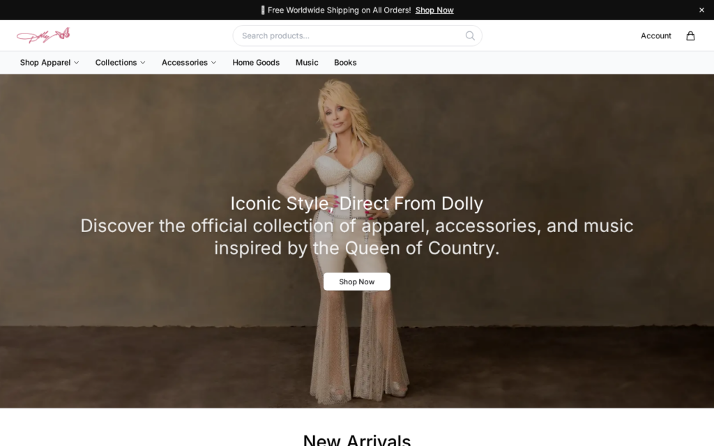 Dollypartonboutique.shop scam