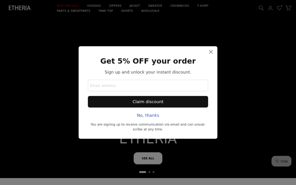 Etheriauclo.com Review: What to Check Before You Buy 1 Screenshot of Etheriauclo.com