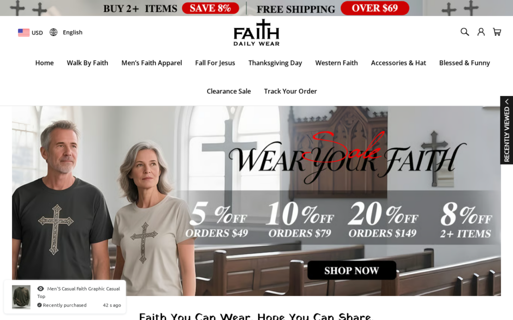 Faithdailywear.com EXPOSED - Legit Store or Scam? Read First 1 Faithdailywear.com scam