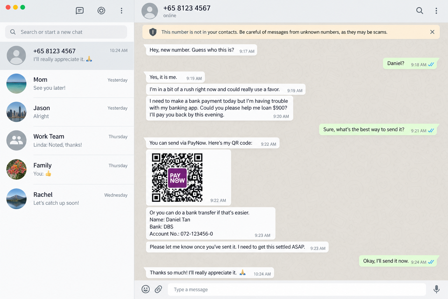 Fake Friend Call Scam Makes You Name the Impostor 1 Fake friend message asking the recipient to guess who is calling from a new number