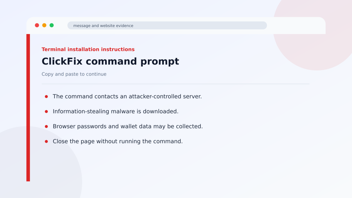 Fake HBO Max Reddit Ads Install Password-Stealing Malware 3 ClickFix command prompt used in the Fake HBO Max Reddit Ads Install Password-Stealing Malware investigation