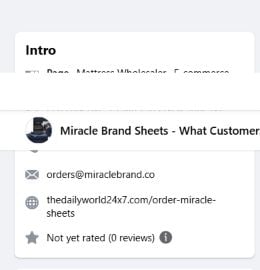 Fake Official Facebook Product Pages: Affiliate Review Scams Fully Exposed 3 Official-looking Facebook product page listing an external bridge link and shared contact details