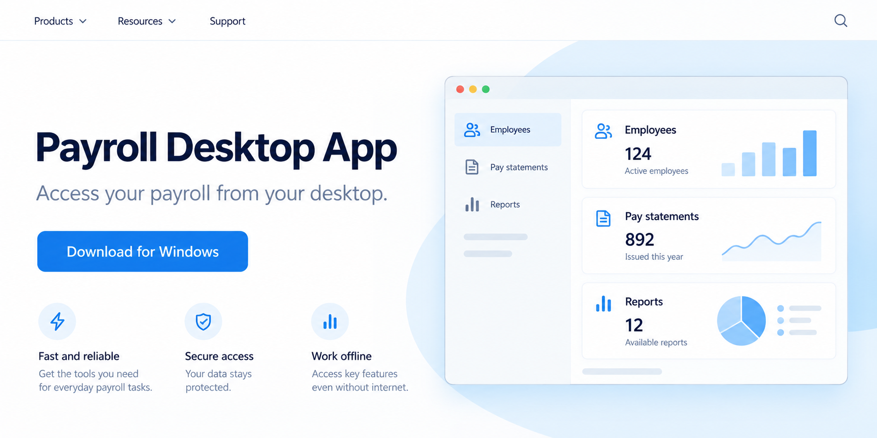 Fake Payroll Desktop Apps Exposed: Remote Access Hidden in PC Installers 1 Brand-free illustrative reconstruction of a fake payroll desktop app download page