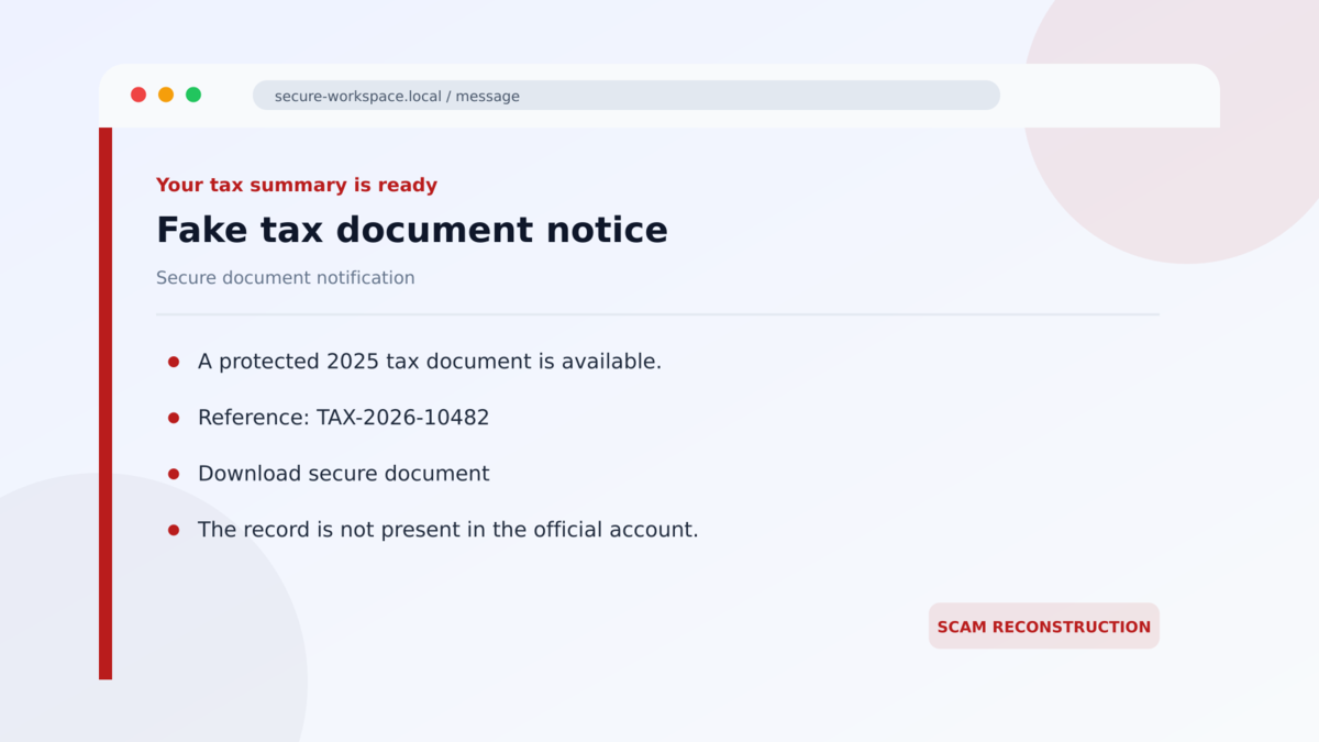 Fake Tax Document Scam Installs Remote Access Software 1 Fake tax document notice used in the Fake Tax Document Scam Installs Remote Access Software investigation