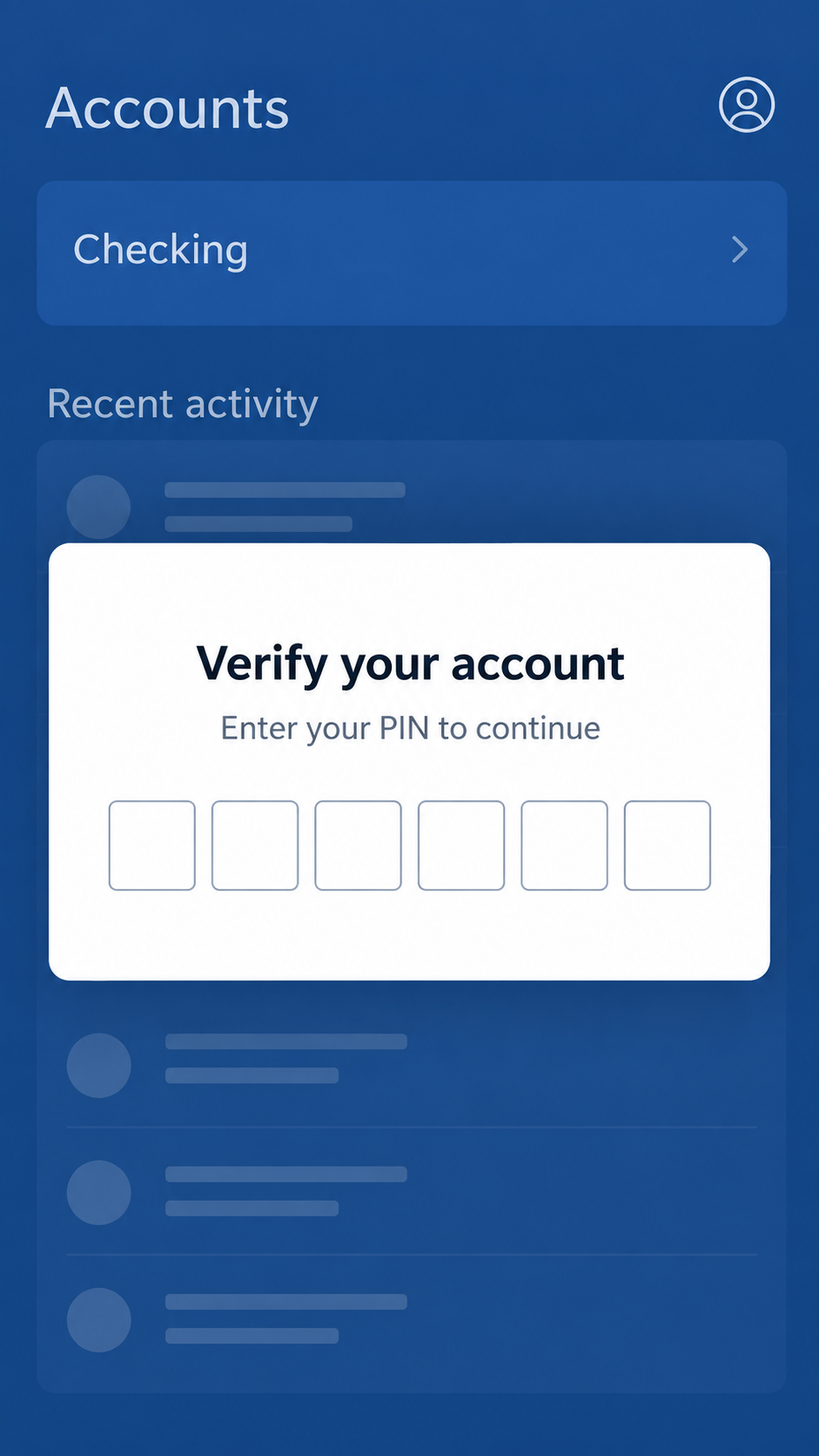 Fake TVTap IPTV App Scam Exposed: RemControl Banking Malware Explained 2 Brand-free illustrative banking-app overlay requesting a PIN